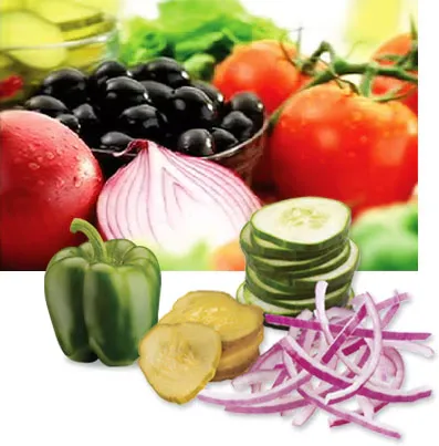 Fresh Vegetable Toppings