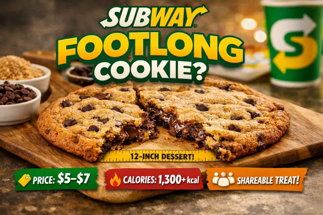 Subway footlong cookie