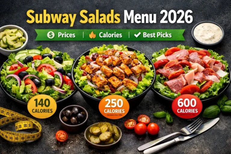 Subway salads menu
