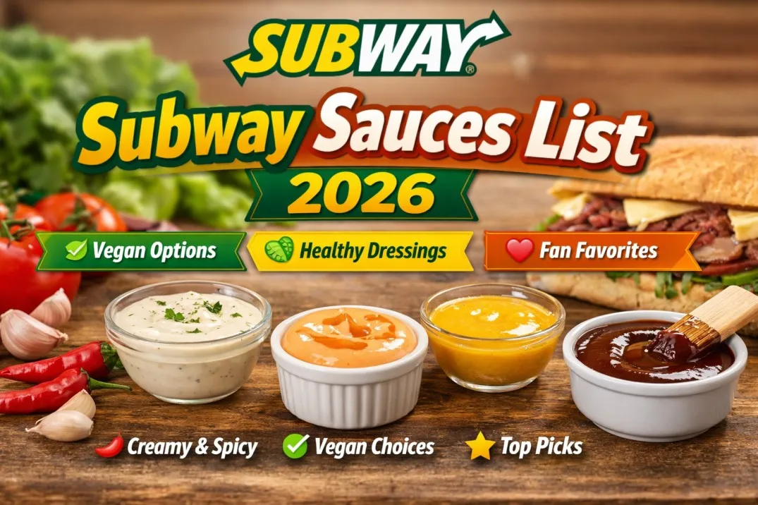 Subway sauces list