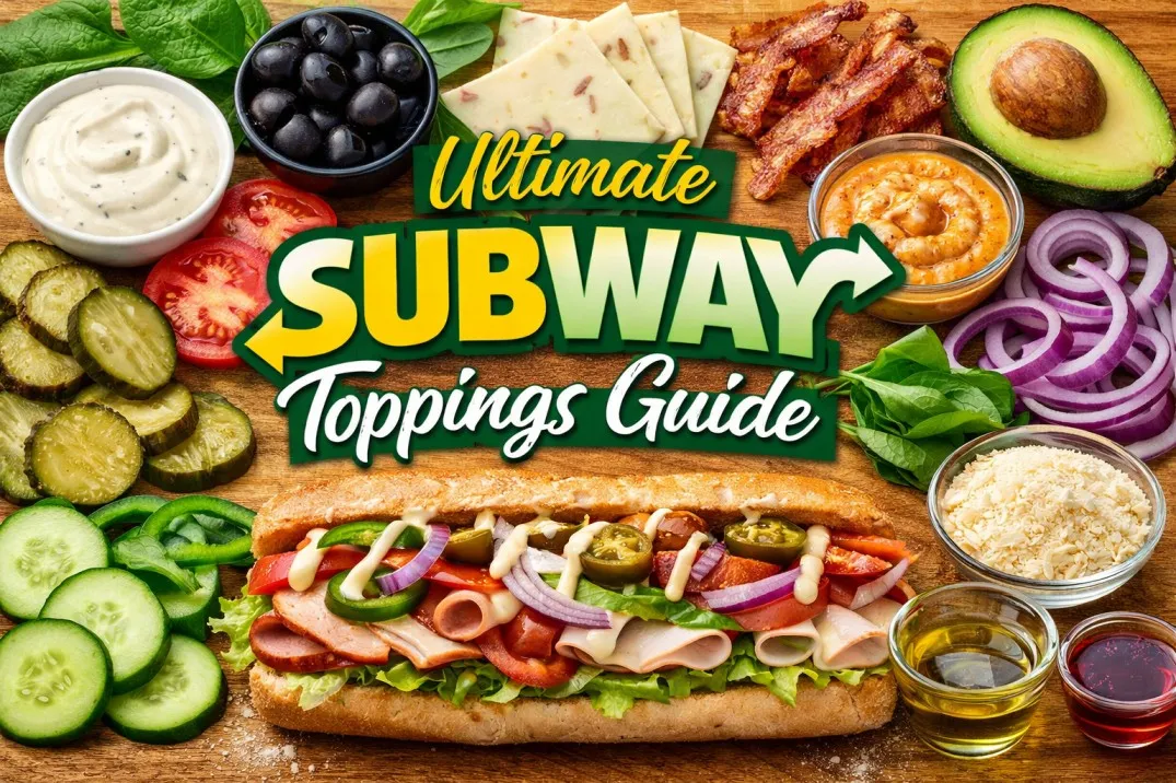 Subway toppings list