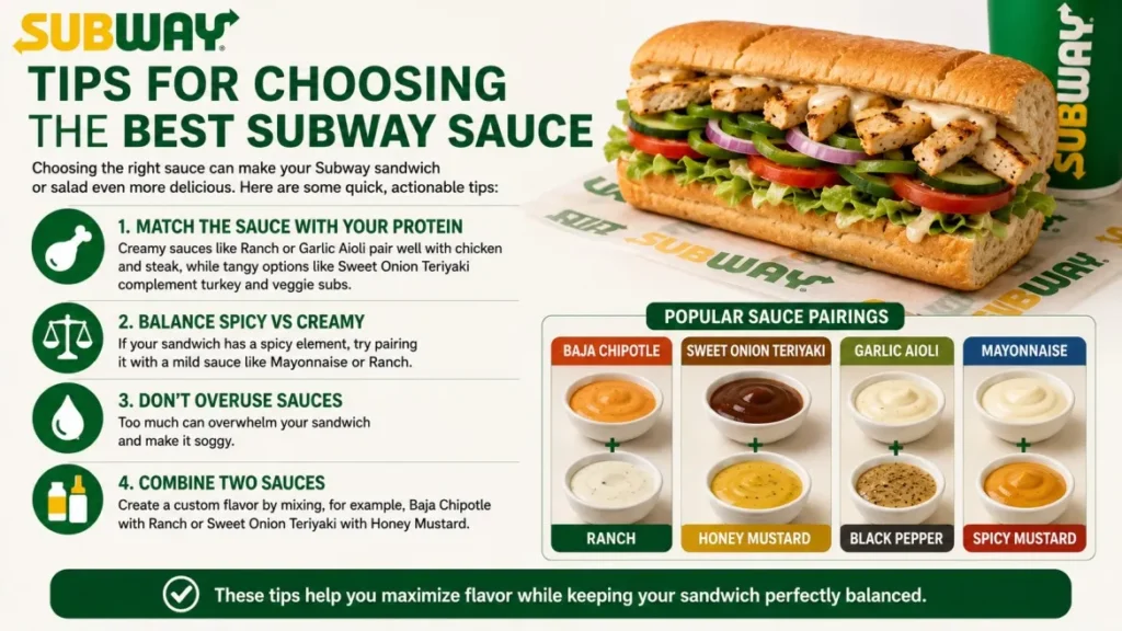 Tips for choosing the best Subway sauce