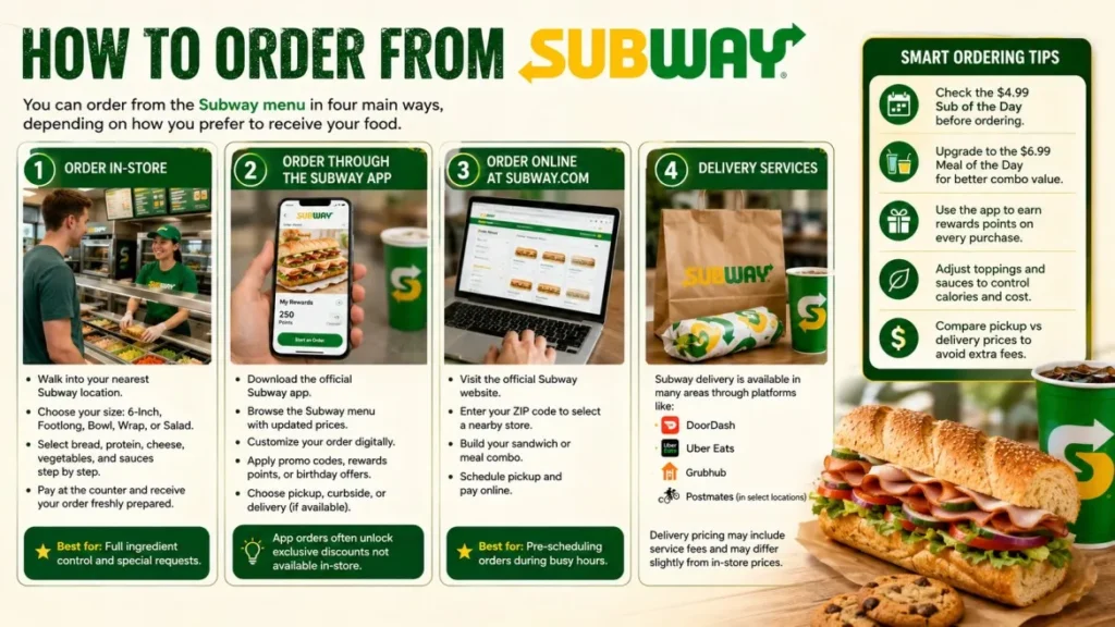 How to order from Subway